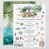 Bachelorette Weekend Route | Saint-Barthélemy Kaart (Voorkant / Achterkant)