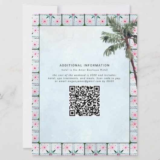 Bachelorette Weekend Route | Sayulita Kaart (Achterkant)