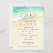 Bachelorette Weekend Route | Strand van Cancun Kaart (Voorkant)