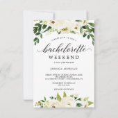 Bachelorette Weekend Route Witte Rozen Kaart (Voorkant)