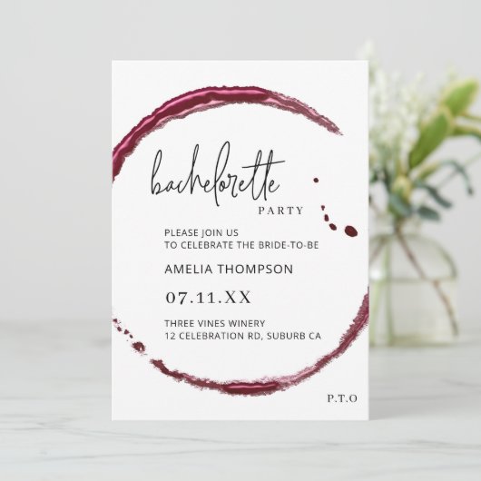 Bachelorette Weekend Routebeschrijving Winery uitn Kaart (Staand voorkant)