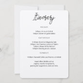 Bachelorette Weekend Sangria Cocktailglas Kaart (Achterkant)