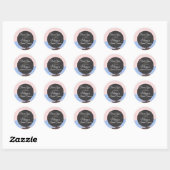 Bachelorette-weekend strand bruidsbruiloft Bedankt Ronde Sticker (Vel)