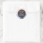 Bachelorette-weekend strand bruidsbruiloft Bedankt Ronde Sticker (Tas)