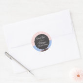 Bachelorette-weekend strand bruidsbruiloft Bedankt Ronde Sticker (Envelop)