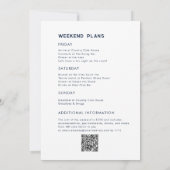 Bachelorette Weekend Tennis Club Route QR Code Kaart (Achterkant)