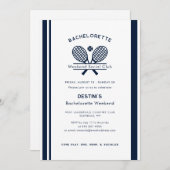 Bachelorette Weekend Tennis Club Route QR Code Kaart (Voorkant / Achterkant)