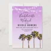 Bachelorette Weekend Tropische Uitnodiging (Voorkant)