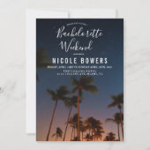 Bachelorette Weekend Tropische Uitnodiging (Voorkant)