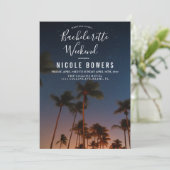 Bachelorette Weekend Tropische Uitnodiging (Staand voorkant)