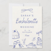 Bachelorette Weekend  Uitnodiging (Voorkant)