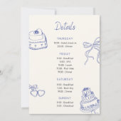 Bachelorette Weekend  Uitnodiging (Achterkant)