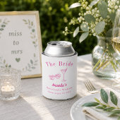 Bachelorette-weekendfeest bruid strand roze blikjeskoeler