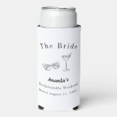 Bachelorette-weekendfeest bruid strand seltzer blikjeskoeler (Seltzer Voorkant)