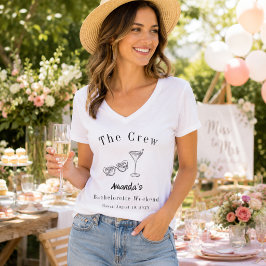 Bachelorette-weekendfeestcrew strand t-shirt