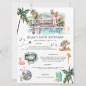 Bachelorette-weekendprogramma | Palm Springs Kaart (Voorkant)