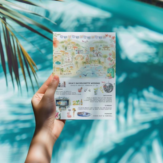 Bachelorette-weekendprogramma | Sayulita Kaart