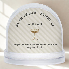 Bachelorette Weekenduitnodiging Confetti Sneeuwbol