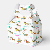 Bachelorette Wiener en Dachshund Theme Party Box Bedankdoosjes (Voorkant Zijde)