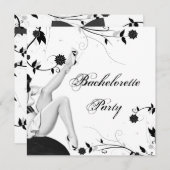 Bachelorette: zwarte en witte tinten kaart (Voorkant / Achterkant)