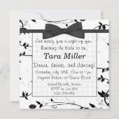 Bachelorette: zwarte en witte tinten kaart (Achterkant)