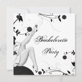 Bachelorette: zwarte en witte tinten kaart
