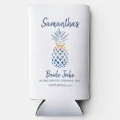 Bachelorettefeest Ananas Kust Zonsondergang Seltzer Blikjeskoeler (Voorkant)