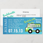 Bachelorettefeest Buspas Kaart (Voorkant / Achterkant)