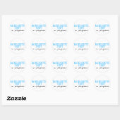 Bachelorettefeest in uitvoering (Blu) Ronde Sticker (Vel)