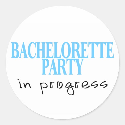 Bachelorettefeest in uitvoering (Blu) Ronde Sticker (Voorkant)
