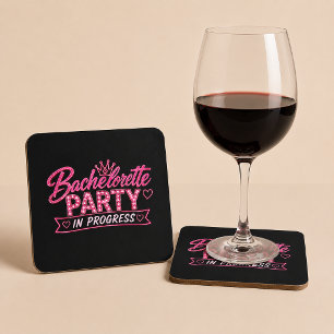 Bachelorettefeest In Uitvoering Kartonnen Onderzetters