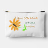 Bachelorettefeest voeg naam datum plaats zonnebloe etui (Voorkant)