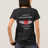 Bachelorettenfeest in bikerstijl t-shirt (Achterkant)