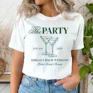 Bacheloretteparty: Martinis & Huwelijk T-shirt