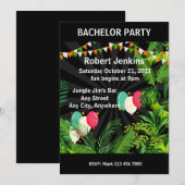 Bachelorfeest! Aanpasbare tekst Kaart (Voorkant / Achterkant)