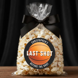 Bachelorfeest Basketbal Laatste Schot Voor Het Huw Ronde Sticker