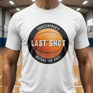 Bachelorfeest Basketbal Laatste Schot Voor Het Huw T-shirt