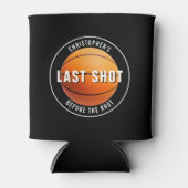 Bachelorfeest Basketbal Laatste Shot Voor Het Huwe Blikjeskoeler (Voorkant)