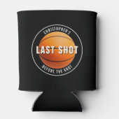 Bachelorfeest Basketbal Laatste Shot Voor Het Huwe Blikjeskoeler (Achterkant)