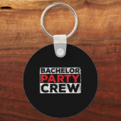 Bachelorfeest Crew Bruid Bruidegom Team _2 Sleutelhanger (Voorkant)