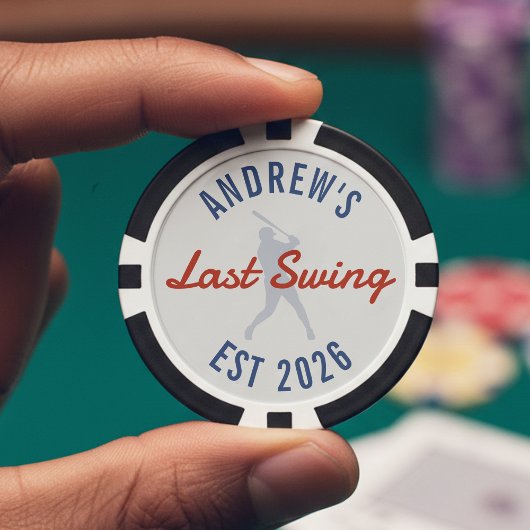 Bachelorfeest Honkbal Laatste Swing Voor de Ring Poker Chips