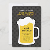 Bachelorfeest met bierproeverij kaart (Voorkant)