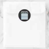 Bachelorfeest Met Checklist - Taken Voor De Bruide Ronde Sticker (Tas)