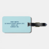 Bachelorfeest met maritiem thema bagagelabel (Achterkant horizontaal)