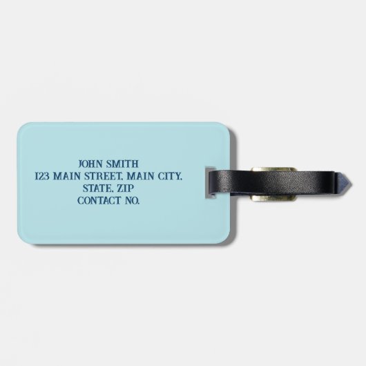 Bachelorfeest met maritiem thema bagagelabel (Achterkant horizontaal)