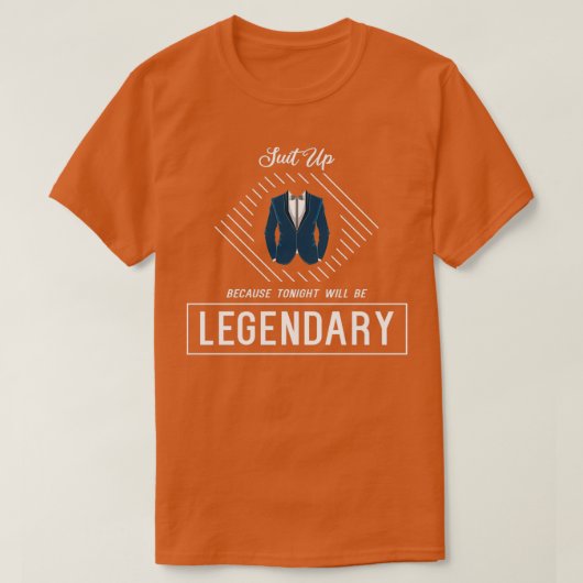 Bachelorfeest met pak strikdas en das t-shirt (Design voorkant)