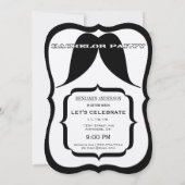 Bachelorfeest Mr. Right Snavel Retro Hipster Kaart (Achterkant)