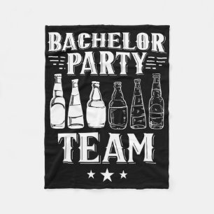 Bachelorfeest Team Bruidegom Bruid 4  Fleece Deken