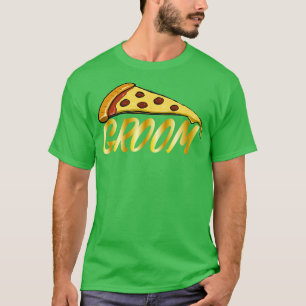 Bachelorfeest voor bruid en grappige bruidegom piz t-shirt