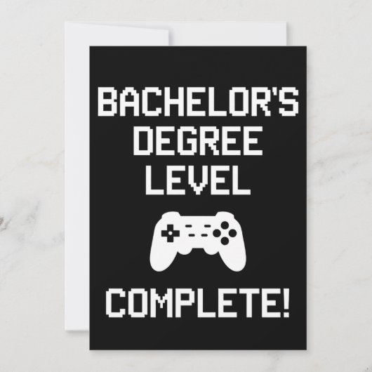 Bacheloropleiding niveau voltooid gamen Gamer Kaart (Voorkant)